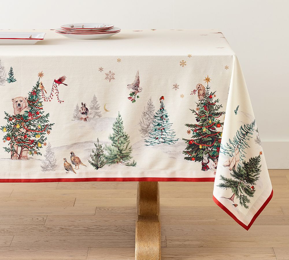 Enchanted Forest Cotton Tablecloth