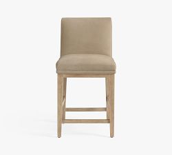 Jake Armless Leather Stool