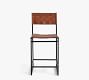 Hardy Woven Leather Stool