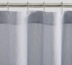 Mini Yarn Dyed Striped Shower Curtain