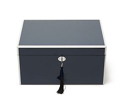 Open Box: Audrey Lacquered Jewelry Box - Navy