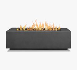 Open Box: Burrows 50&quot; Rectangular Propane Fire Pit Table - Weathered Slate