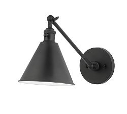 Open Box: Wiley Metal Sconce, 14.5" - Midnight Black