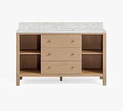 Open Box: Calistoga Single Wide Sink Bathroom Vanity, 55" - Fog