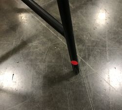 Open Box: Maison Upholstered Swivel Counter Stool (25") - Performance Everydayvelvet™ Carbon, Bronze Legs