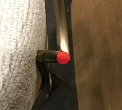 Open Box: Boone Faux Leather Counter Stool - Cream/Cognac