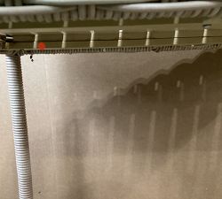 Open Box: Huntington Wicker 26&quot; Outdoor Rolling Bar Cart - Natural