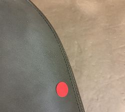 Open Box: Maison Leather Swivel Counter Stool (25&quot;) - Legacy Taupe, Bronze Legs