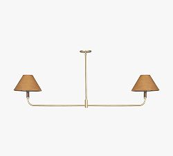 Open Box: Holt Leather 2-Light Pendant - Natural Walnut/Camel