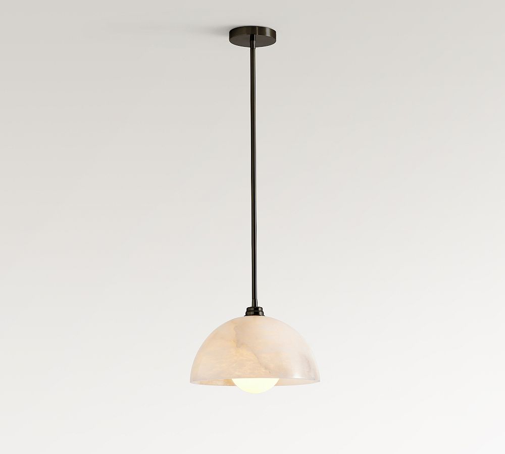 Windham Alabaster Dome Pendant (12&quot;)