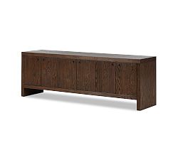 Open Box: Belvedere Media Console, 78" - Umber Oak