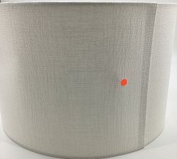 Open Box: Gallery Textured Linen Straight-Sided Lamp Shade, Large, 17" Diam. - White