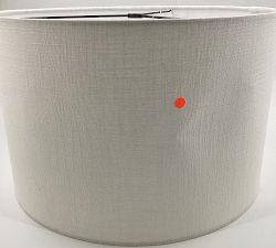 Open Box: Gallery Textured Linen Straight-Sided Lamp Shade, Large, 17" Diam. - White