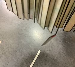 Open Box: Astrid Capiz Round Chandelier, Bronze