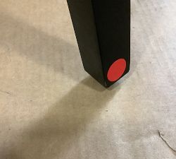 Open Box: Layton Upholstered Swivel Stool, Bar Height - Performance Chateau Basketweave Oatmeal, Black Legs