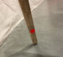 Open Box: Layton Upholstered Swivel Stool, Bar Stool, 31.5" - Performance Boucle Oatmeal, Seadrift Legs