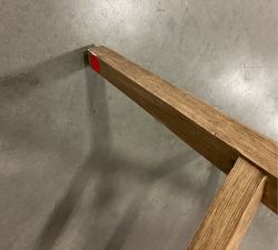 Open Box: Layton Upholstered Swivel Stool, Bar Stool, 31.5" - Performance Boucle Oatmeal, Seadrift Legs