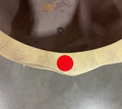 Open Box: Modern Rustic Fluted Outdoor Planter, Large, 15.75" Dia. X 15.75"H - White