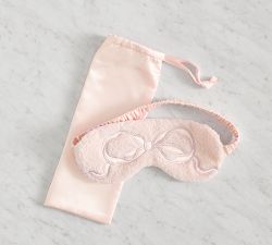 LoveShackFancy Appliqué Bow Eye Mask