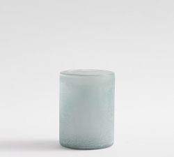 Montauk Frosted Handcrafted Glass Hurricane Candle Holder - Thumbnail 4