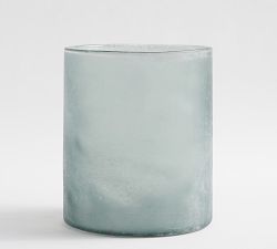 Montauk Frosted Handcrafted Glass Hurricane Candle Holder - Thumbnail 3