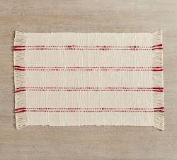 Becker Double Stripe Handwoven Cotton Placemats - Set of 4