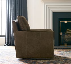 Duncan Leather Swivel Chair