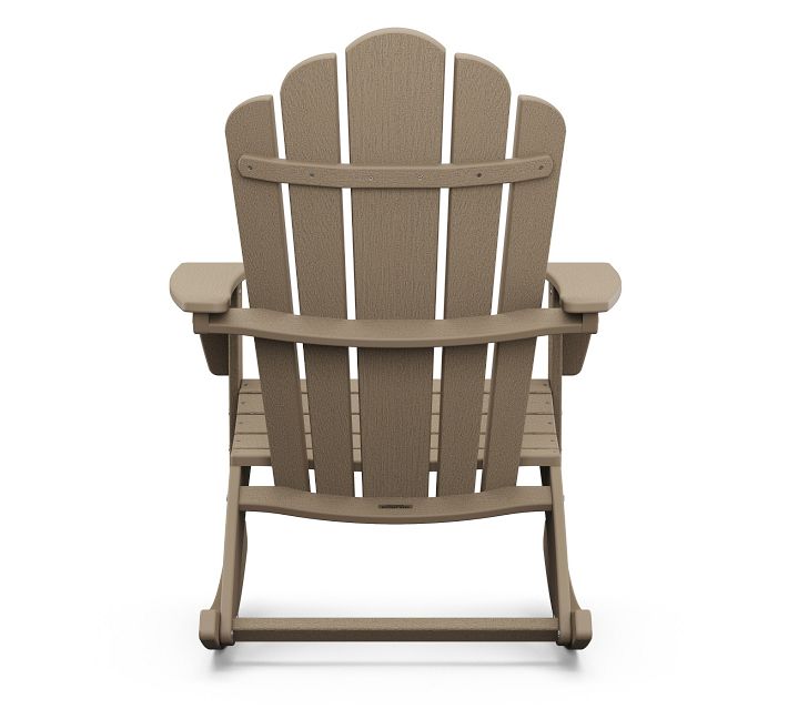 Light brown Adirondack chair back view