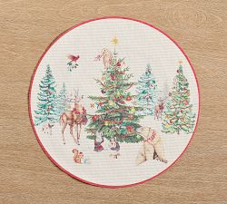 Chilewich Enchanted Forest Round Placemats - Set of 4