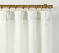 LoveShackFancy Embellished Rosette Curtain - Thumbnail 4