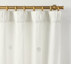 LoveShackFancy Embellished Rosette Curtain - Thumbnail 5
