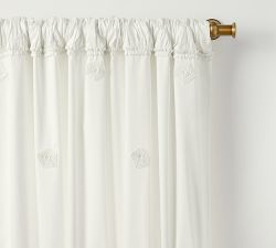 LoveShackFancy Embellished Rosette Curtain - Thumbnail 3