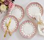 LoveShackFancy Holiday Salad Plates, Set of 4 - Pink Multi