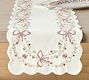 LoveShackFancy Embroidered Bow Table Runner
