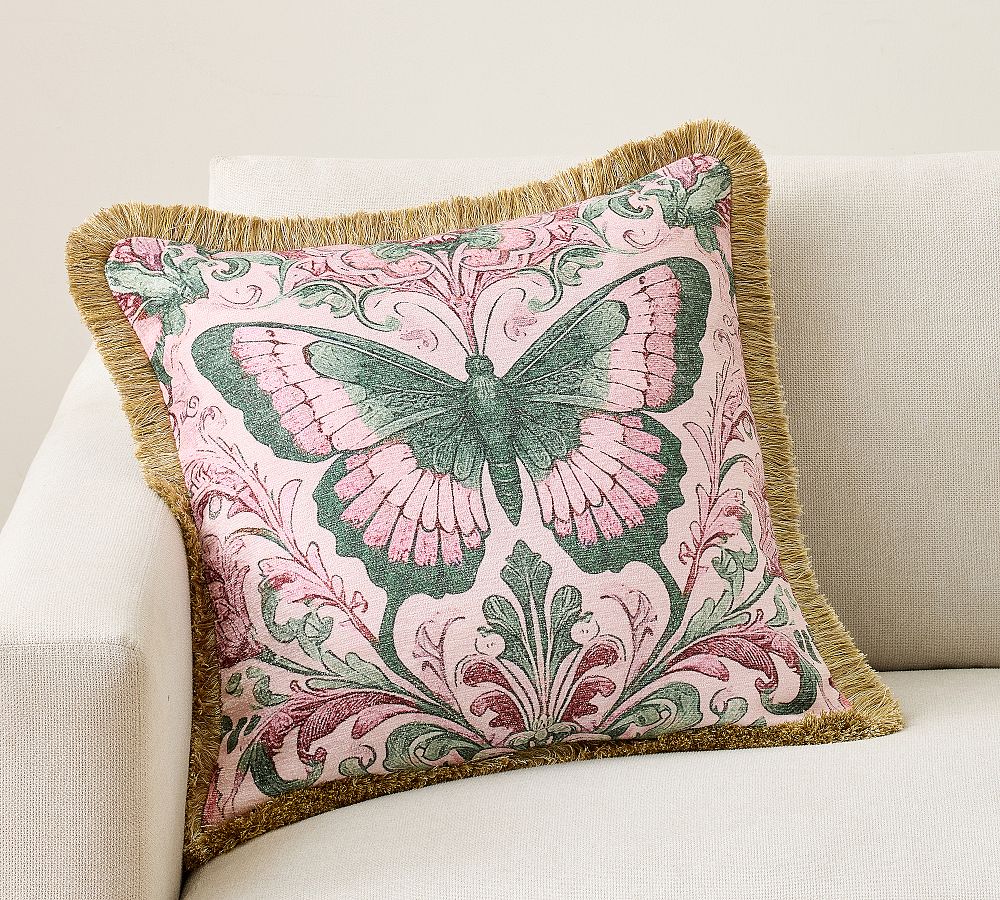 Glinda Butterfly Decorative Pillow