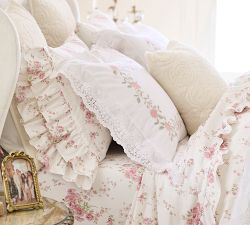 LoveShackFancy Antique Floral Printed Pillowcases - Set of 2