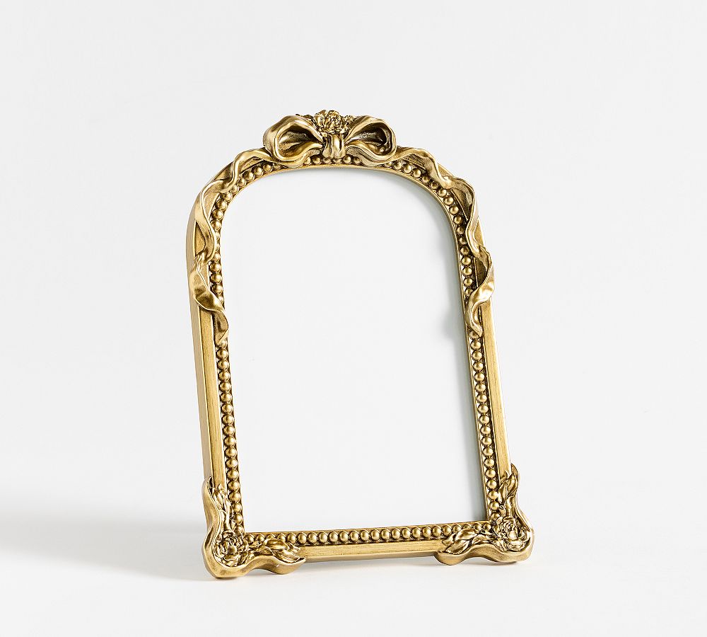 LoveShackFancy Gold Bow Frame