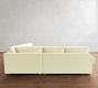 PB Comfort Modern Roll Arm 3-Piece Wedge Sectional (115&quot;)