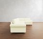 PB Comfort Modern Roll Arm 3-Piece Wedge Sectional (115&quot;)