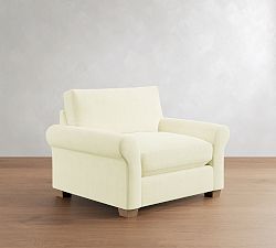 PB Comfort Modern Roll Arm Chair and a Half