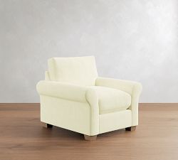PB Comfort Modern Roll Arm Chair