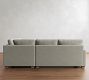 PB Comfort Modern Square Arm 3-Piece Bumper Sectional (106&quot;)