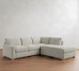 PB Comfort Modern Square Arm 3-Piece Bumper Sectional (106&quot;)