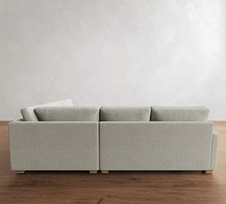 PB Comfort Modern Square Arm 3-Piece Wedge Sectional (115&quot;)