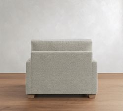 PB Comfort Modern Square Arm Chair and a Half