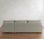 PB Comfort Modern Square Arm Chaise Sectional (100&quot;-126&quot;)