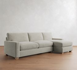 PB Comfort Modern Square Arm Chaise Sectional (100"-126")