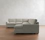 PB Comfort Modern Square Arm L-Shaped Chaise Sectional (134&quot;)