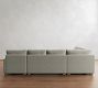 PB Comfort Modern Square Arm L-Shaped Chaise Sectional (134&quot;)