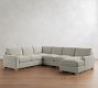 PB Comfort Modern Square Arm L-Shaped Chaise Sectional (134&quot;)